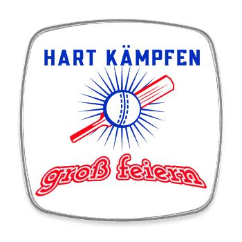 FIGHT HARD - Square fridge magnet - white - Front