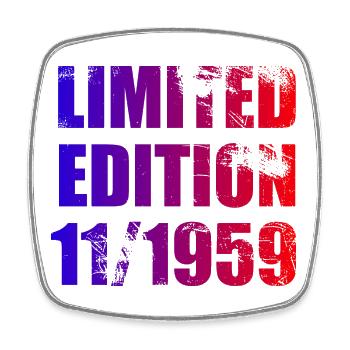 65e anniversaire Edition limitée 11/1959 - Magnet carré - blanc - Devant