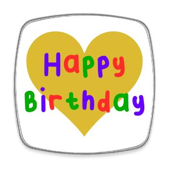 20. 20 ANS. 20e ANNIVERSAIRE. ANNIVERSAIRE 20 ANS. - Magnet carré - blanc - Devant