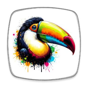 Toucan - Square fridge magnet - white - Front