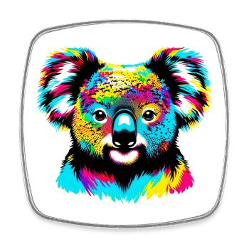 Koala - Square fridge magnet - white - Front