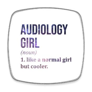 Audiologie Audiologie Audiologie - Magnet carré - blanc - Devant