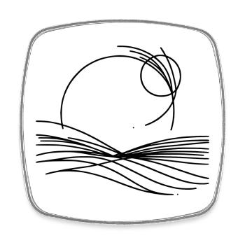 Haiku / Kigo / Kireji Design - Viereckiger Kühlschrankmagnet - Weiß - Vorne