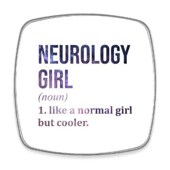 Neurologie, Neurologie, Neurologie - Viereckiger Kühlschrankmagnet - Weiß - Vorne