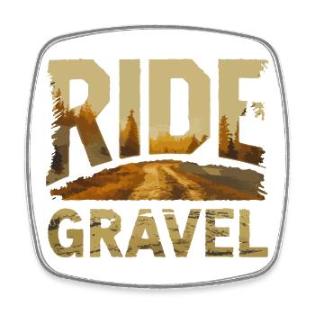 Gravel Sunset fahren - Viereckiger Kühlschrankmagnet - Weiß - Vorne