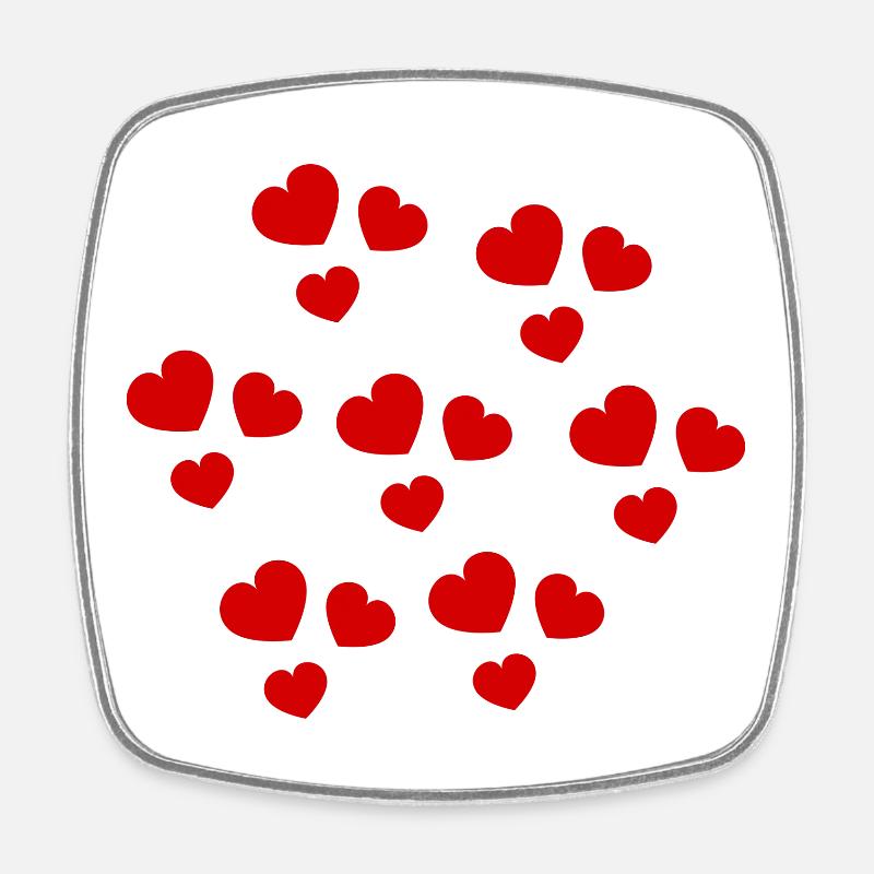 LOVE. NOËL. SAINT VALENTIN. COUPLE. JUST MARRIED. - Magnet carré - blanc
