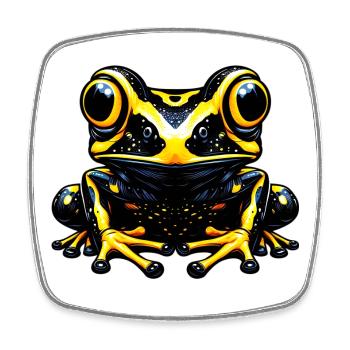 Frog - Square fridge magnet - white - Front