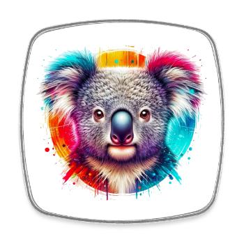 Koala - Square fridge magnet - white - Front