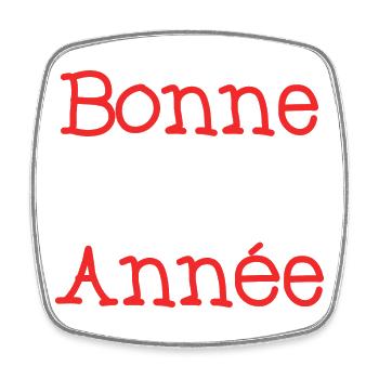 HAPPY NEW YEAR. NEW YEAR'S EVE. NEW YEAR - Square fridge magnet - white - Front
