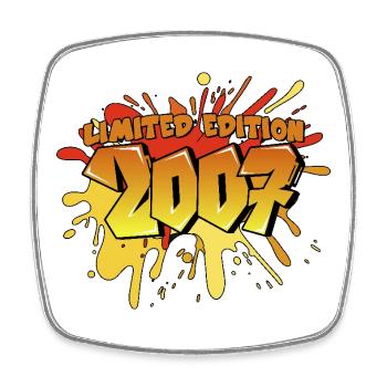Edition limitée 2007 Graffiti Birthday Party - Magnet carré - blanc - Devant