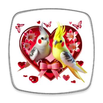 Nymph Heart (07) - Square fridge magnet - white - Front