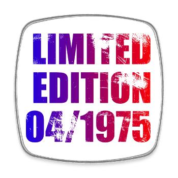 50e anniversaire Edition limitée 04/1975 - Magnet carré - blanc - Devant