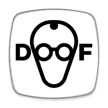 Merz find ich doof - nein zu Merz - Satire - Viereckiger Kühlschrankmagnet - Weiß - Vorne