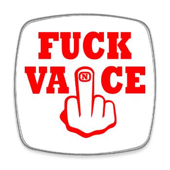 fuck vance - Magnet carré - blanc - Devant
