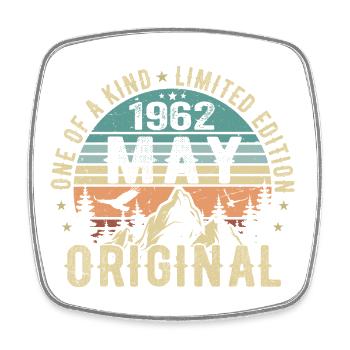 Légendes Mai 1962 Anniversaire Millésime Mai 1962 - Magnet carré - blanc - Devant