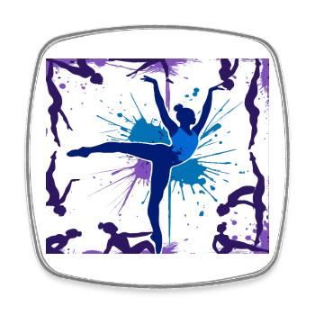 Gymnastics Gymnastics Acrobatics Artistic Gymnastics - Square fridge magnet - white - Front