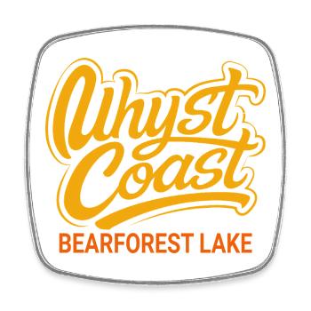 Uhyst Coast Spree Bärwalder See Bearforest Lake yl - Viereckiger Kühlschrankmagnet - Weiß - Vorne