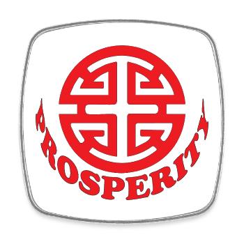 Prosperity Symbol - Square fridge magnet - white - Front