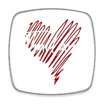 I love Thailand, proud Thai - Square fridge magnet - white - Front