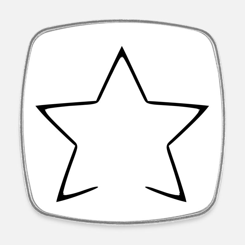 Celestial Starry Night Pattern Shirt - Square fridge magnet - white