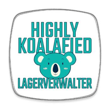 Gestionnaire de stockage Koalafied - Magnet carré - blanc - Devant