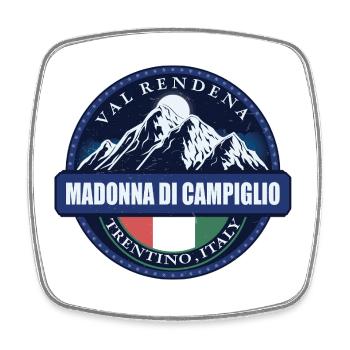 Madonna Di Campiglio , Italy - Square fridge magnet - white - Front
