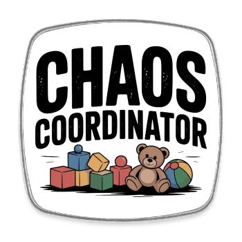 coordinateur du chaos - Magnet carré - blanc - Devant