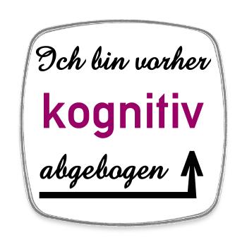 cognitive, saying, communication, interpersonal - Square fridge magnet - white - Front