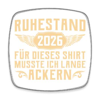 Rentner Abschied Kollege - Ruhestand 2026 - Viereckiger Kühlschrankmagnet - Weiß - Vorne