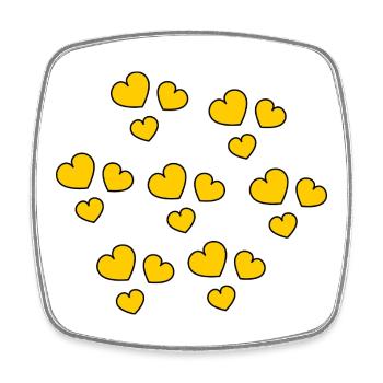 HEART. COUPLE. VALENTINE'S DAY. JUST MARRIED. Bachelorette party. - Square fridge magnet - white - Front