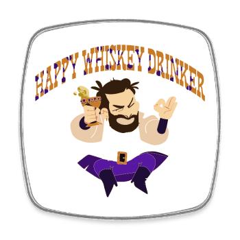 Whiskey Saying Whiskey Drinker Whiskey Lovers - Square fridge magnet - white - Front