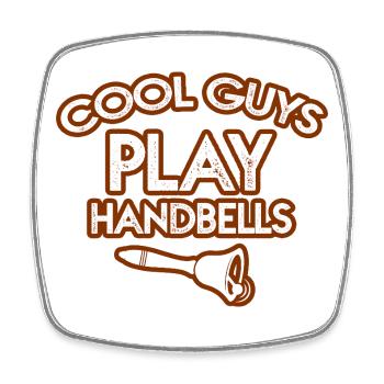 Choir Music Instrument Handbell Choir - Square fridge magnet - white - Front