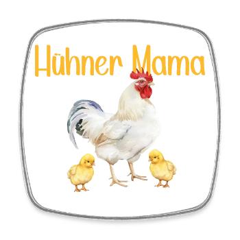 Hühner Mama Muttertag Mutterschaft Mama Elternteil - Viereckiger Kühlschrankmagnet - Weiß - Vorne