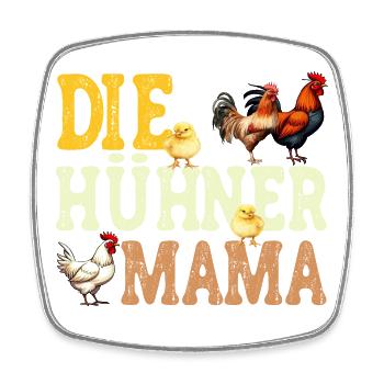 Die Hühner Mama Muttertag Mutterschaft Mama - Viereckiger Kühlschrankmagnet - Weiß - Vorne