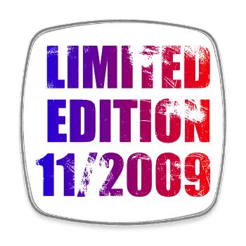 16e anniversaire Edition limitée 11/2009 - Magnet carré - blanc - Devant