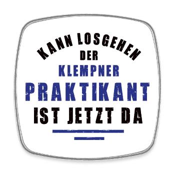 Intern Plumber Internship Plumbing Thank You - Square fridge magnet - white - Front