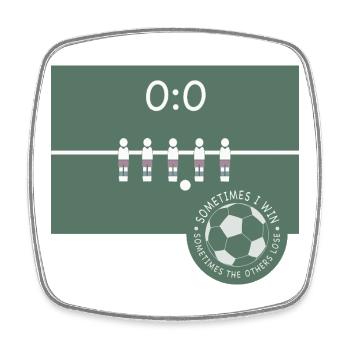 Sometimes I win, sometimes the others lose - Square fridge magnet - white - Front