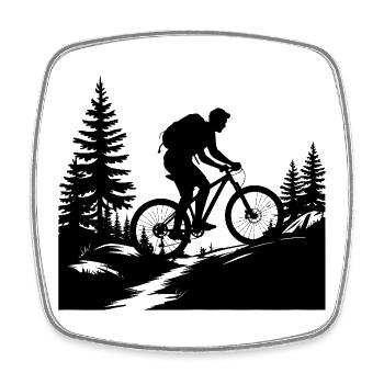 VTT VTT - Magnet carré - blanc - Devant