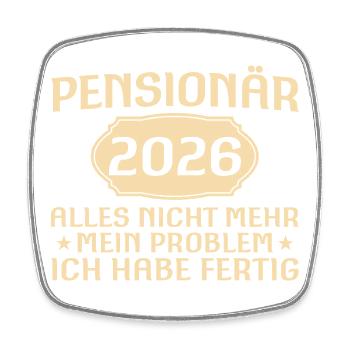 Pension Adieu Collègue Retraité 2026 - Magnet carré - blanc - Devant