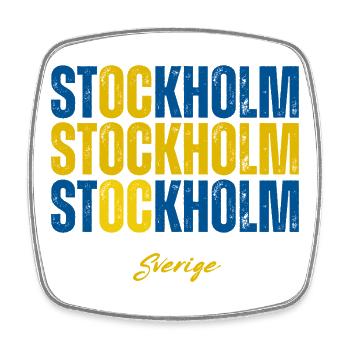 Stockholm, Suède, fierté suédoise - Magnet carré - blanc - Devant