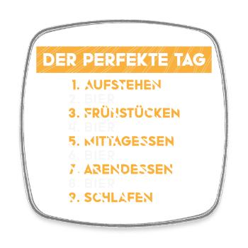Beer Lovers Beer Saying Beer Drinkers Booze - Square fridge magnet - white - Front