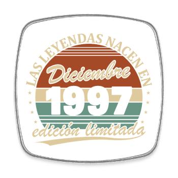 Décembre 1997 Rétro Vintage Cadeau d’anniversaire - Magnet carré - blanc - Devant