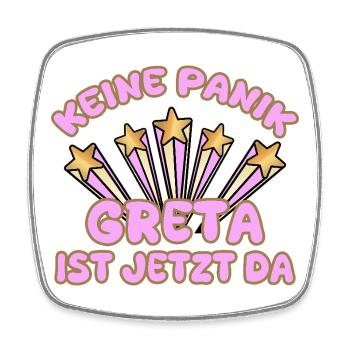 Woman's name Greta - Square fridge magnet - white - Front
