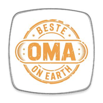 Beste Oma Geschenk Grossmutter - Viereckiger Kühlschrankmagnet - Weiß - Vorne
