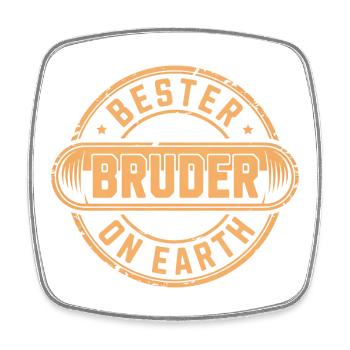 Best Brother - Square fridge magnet - white - Front