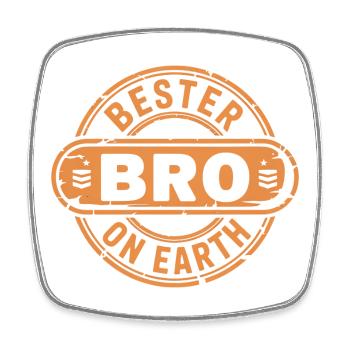 Best Bro Brother - Square fridge magnet - white - Front