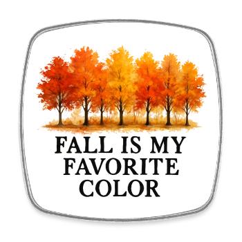Der Herbst ist meine Lieblingsfarbe Herbstliebhabe - Viereckiger Kühlschrankmagnet - Weiß - Vorne