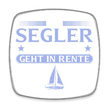 Légende du marin à la retraite - Magnet carré - blanc - Devant