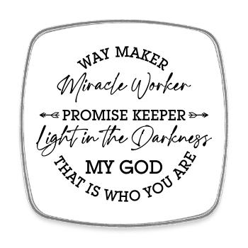waymaker - Square fridge magnet - white - Front