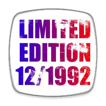 33e anniversaire Edition limitée 12/1992 - Magnet carré - blanc - Devant